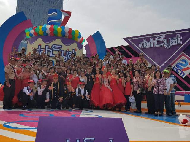 Pramuka Minahasa Hebohkan Panggung Dahsyat RCTI